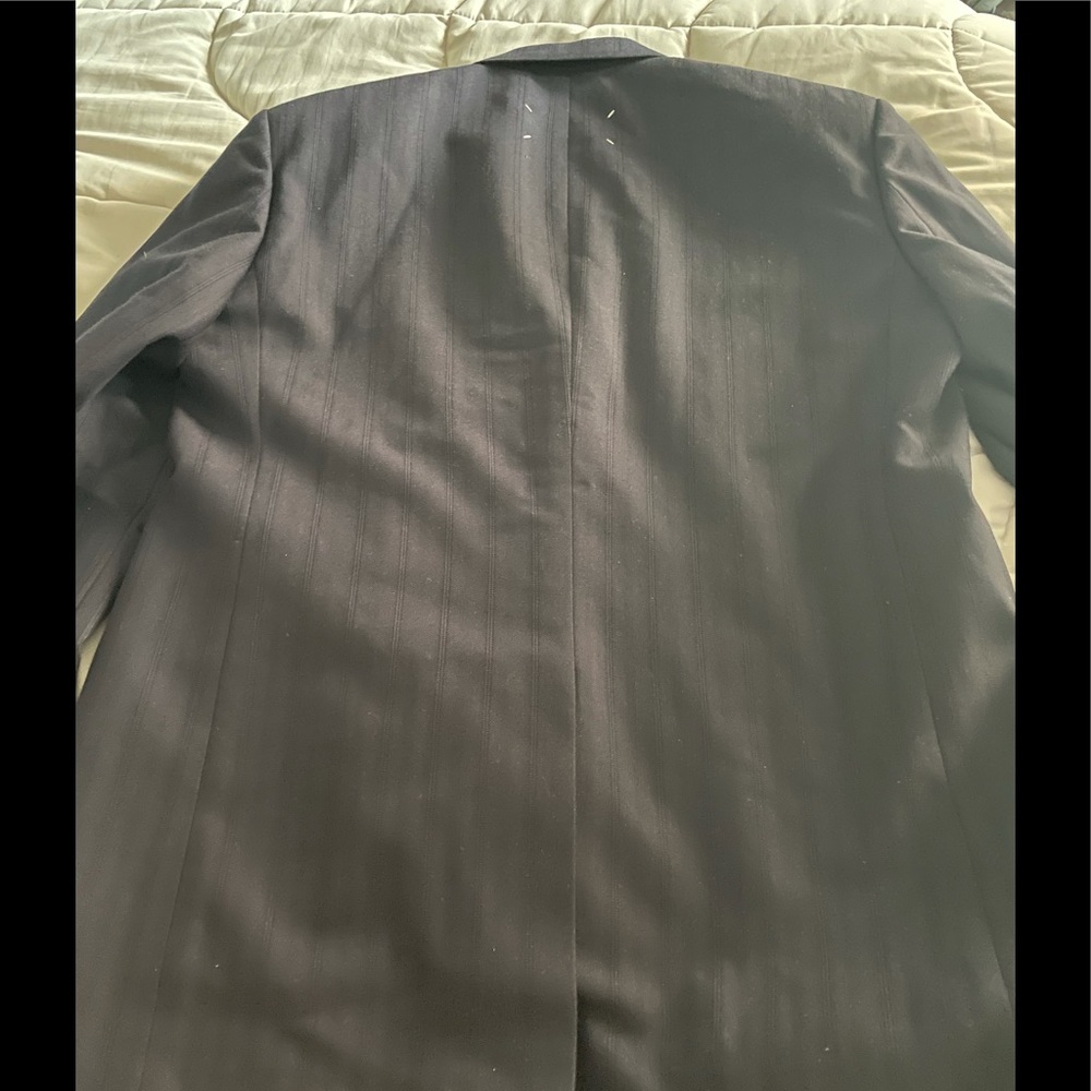 Maison Margiela Mens Pinstripe Wool Cotton Jacket - Picture 4 of 10